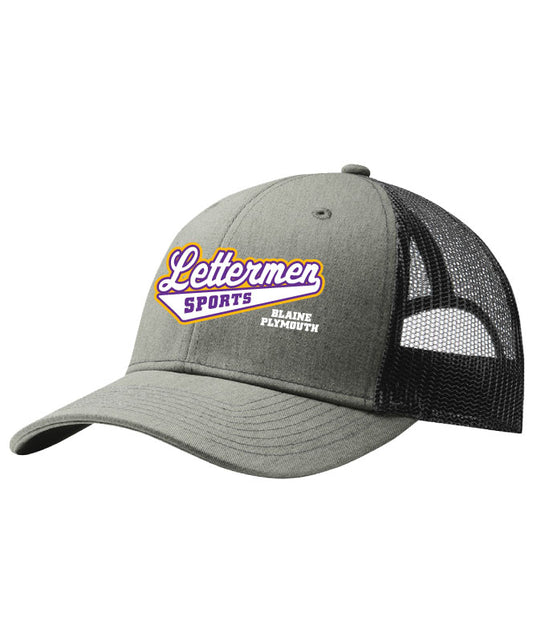 112 Lettermen Sports Cap, Grey/Black