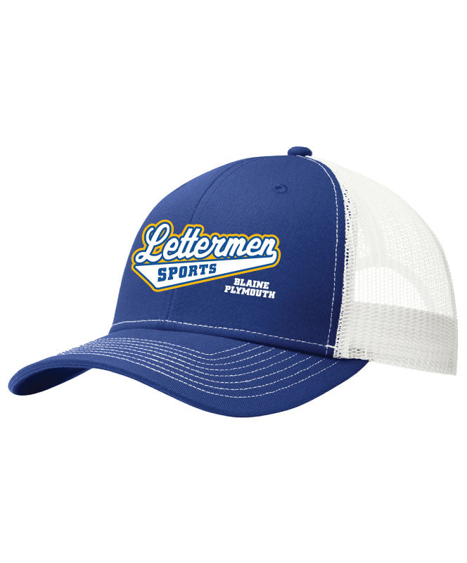 112 Lettermen Sports Cap, Royal/White
