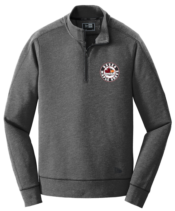 Community New Era Tri-Blend 1/4 Zip, OMGHA Black