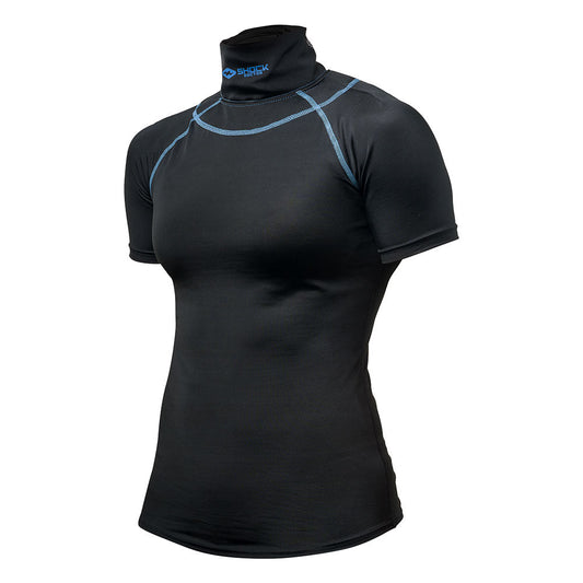 Shock Doctor Women's Ultra Compression Short Sleeve Neck Guard Shirt