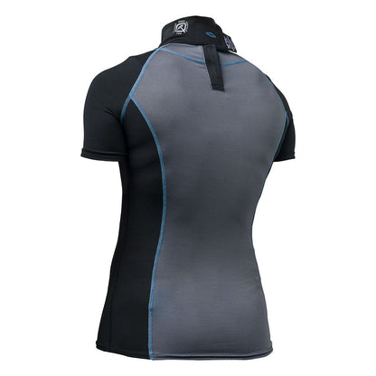 Shock Doctor Girls Ultra Compression Short Sleeve Neck Guard Shirt