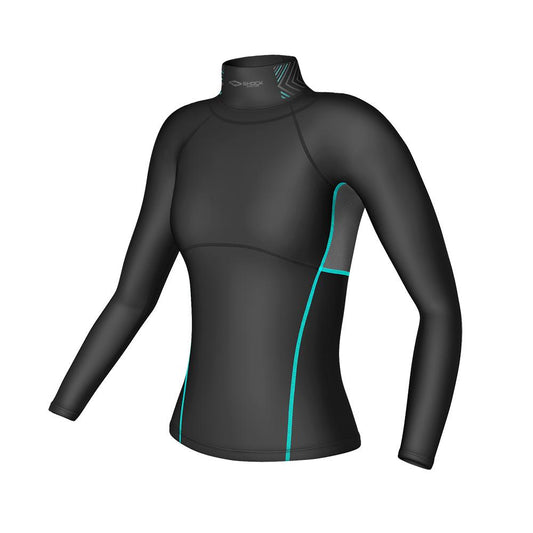 Shock Doctor Women's Ultra Compression Long Sleeve Neck Guard Shirt