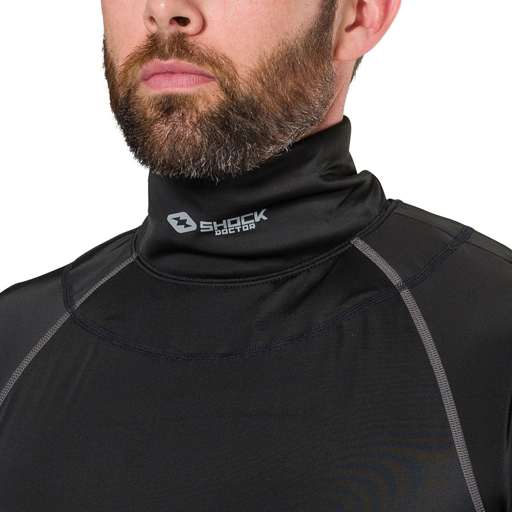 Shock Doctor Ultra Compression Long Sleeve Neck Guard Shirt