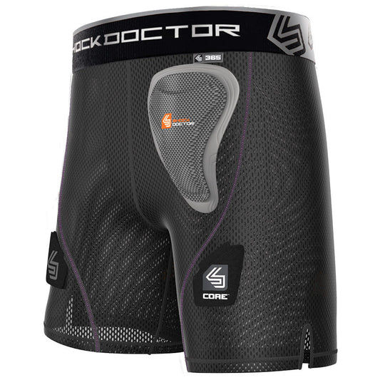 Shock Doctor Womens Core Loose Hockey Short with Pelvic Protector