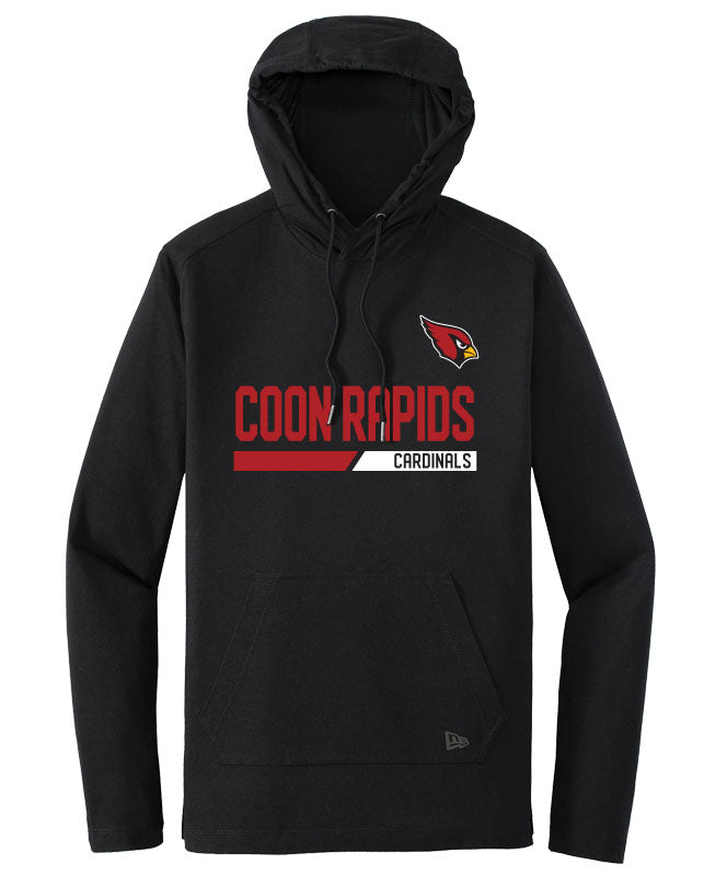 Community New Era TriBlend Hoodie Tee, Cardinals Black