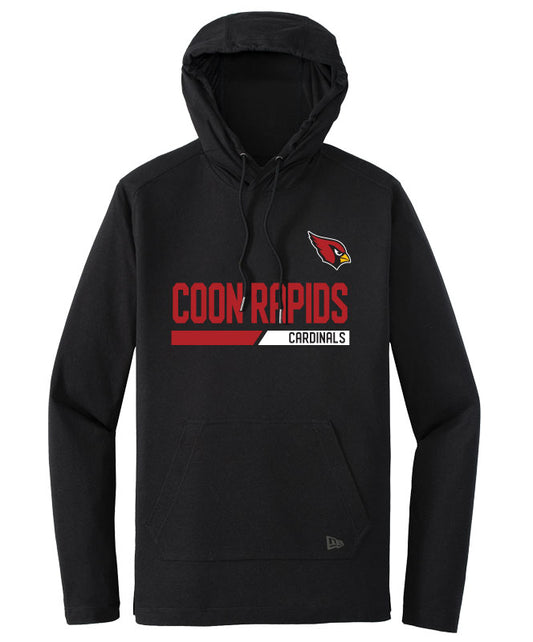 Community New Era TriBlend Hoodie Tee, Cardinals Black