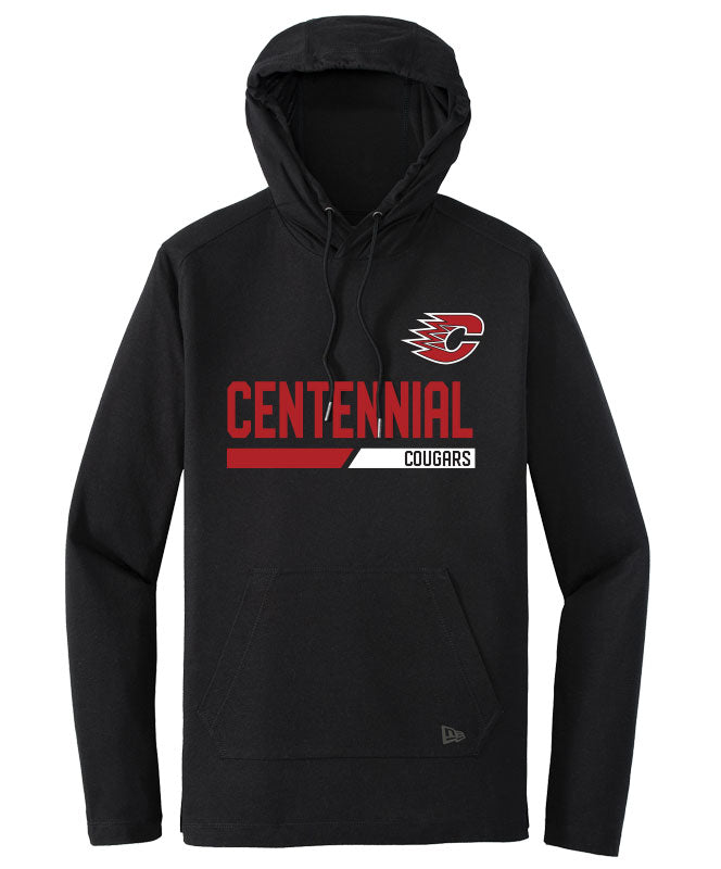 Community New Era TriBlend Hoodie Tee, Centennial BLK