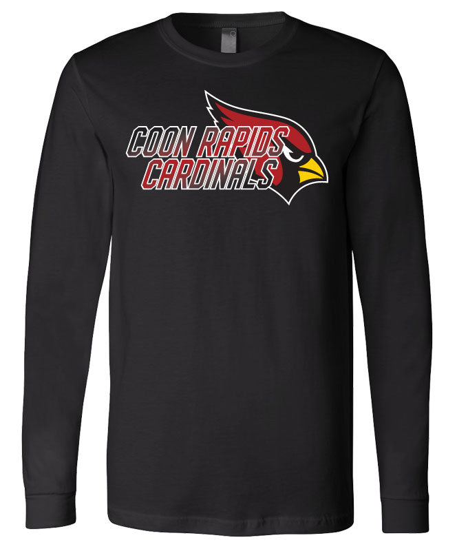 SPR18 Bella + Canvas - Long Sleeve Community Jersey Tee, Cardinals Black