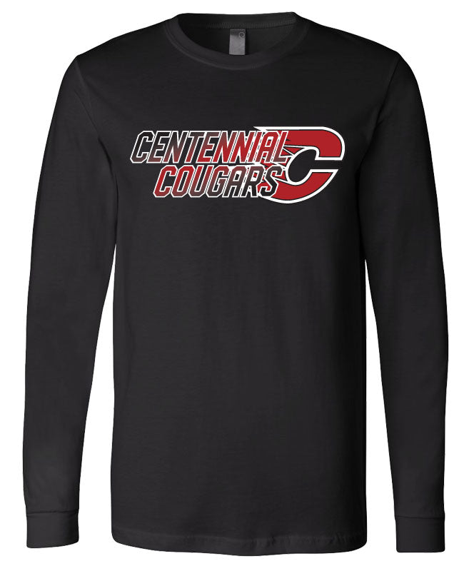 SPR18 Bella + Canvas - Long Sleeve Community Jersey Tee, Cougars Black