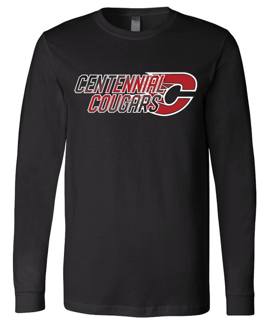 SPR18 Bella + Canvas - Long Sleeve Community Jersey Tee, Cougars Black