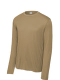 Coyote Brown Sport-Tek Long Sleeve Performance Tee