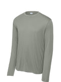 Grey Concrete Sport-Tek Long Sleeve Performance Tee