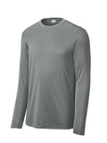Iron Grey Heather Sport-Tek Long Sleeve Performance Tee
