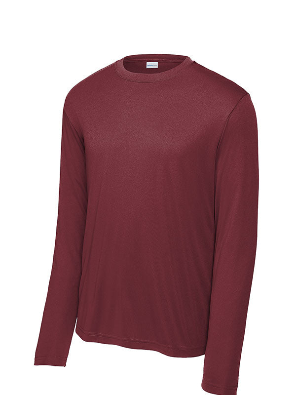 Maroon Sport-Tek Long Sleeve Performance Tee