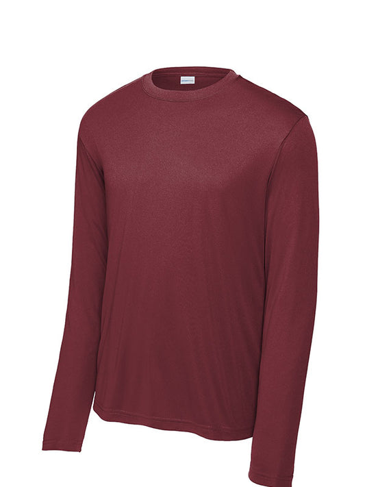 Maroon Sport-Tek Long Sleeve Performance Tee