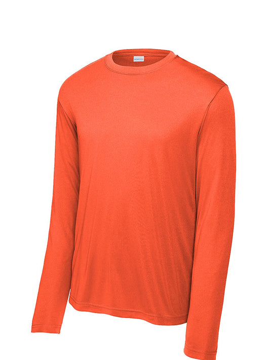 Neon Orange Sport-Tek Long Sleeve Performance Tee