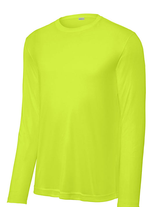 Neon Yellow Sport-Tek Long Sleeve Performance Tee