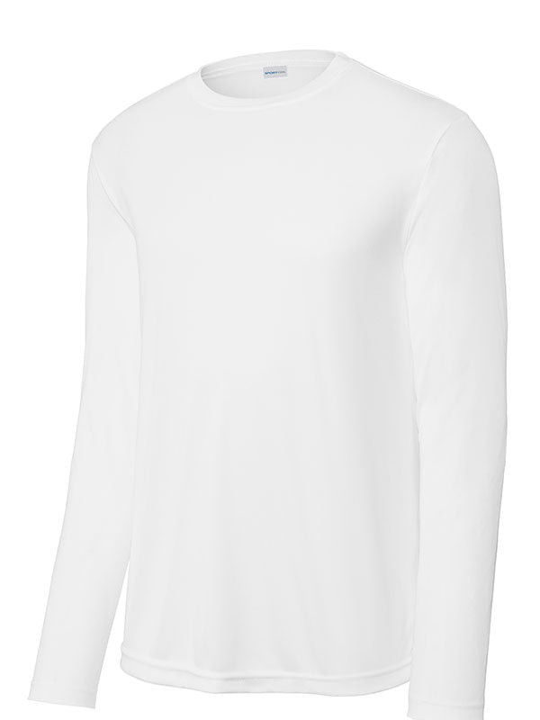 White Sport-Tek Long Sleeve Performance Tee