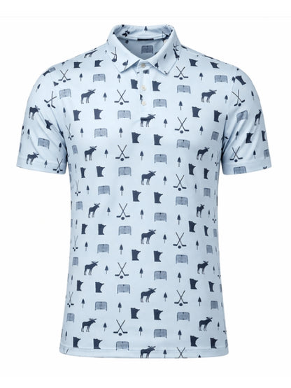 Swannies Custom State Of Hockey Polo