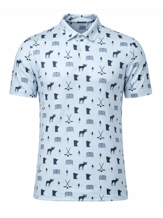 Swannies Custom State Of Hockey Polo