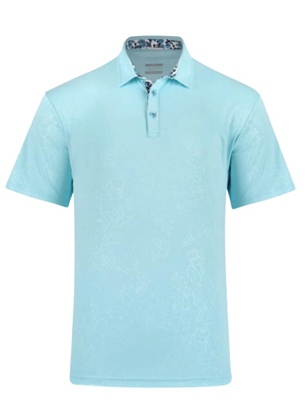 Ehrman-Aqua Swannies Golf Polo