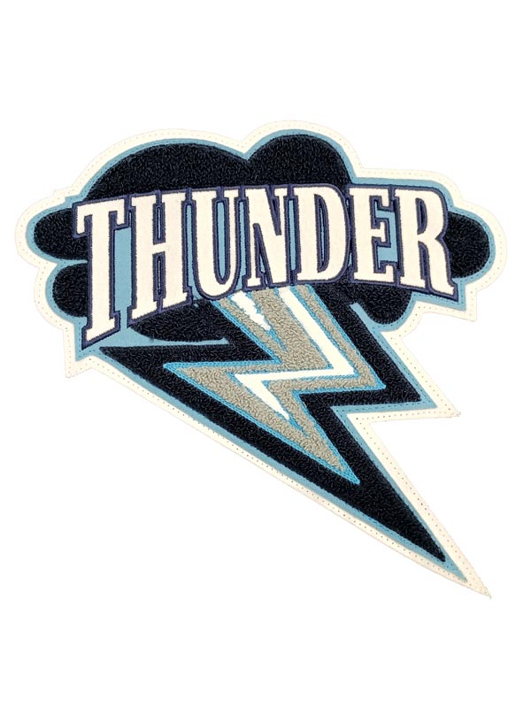 Thunder Letterman Jacket Chenille Back