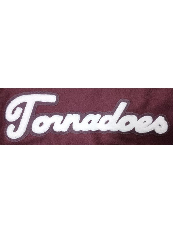 Anoka Tornadoes Chenille Jacket Back