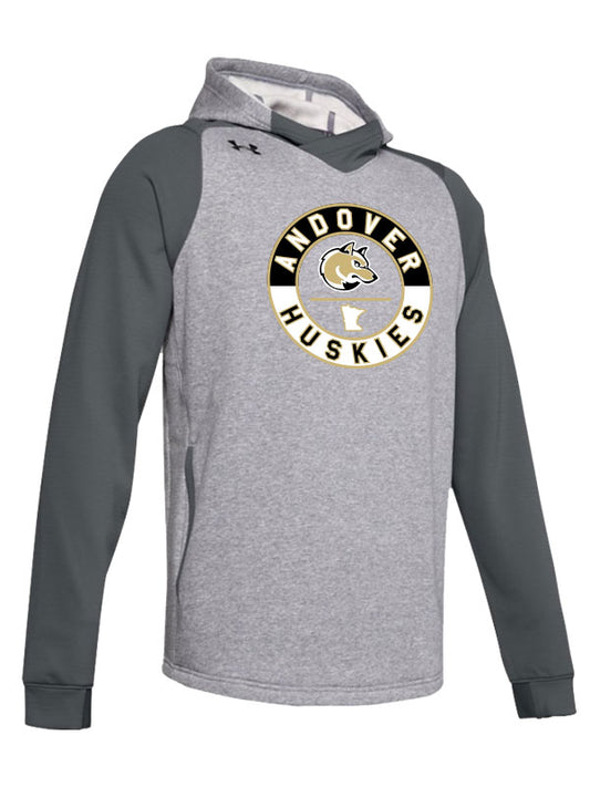 Andover Grey Under Armour Dynasty Fleece Hood