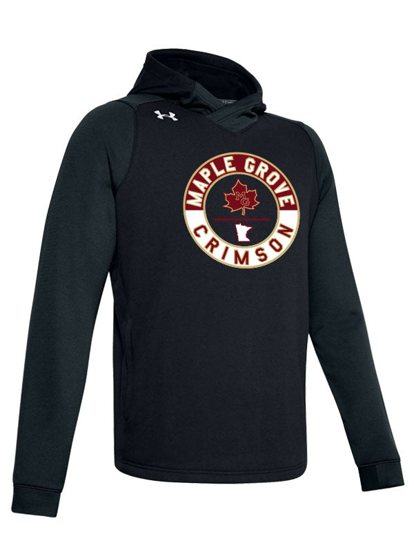 Maple Grove Black Under Armour Dynasty Fleece Hood