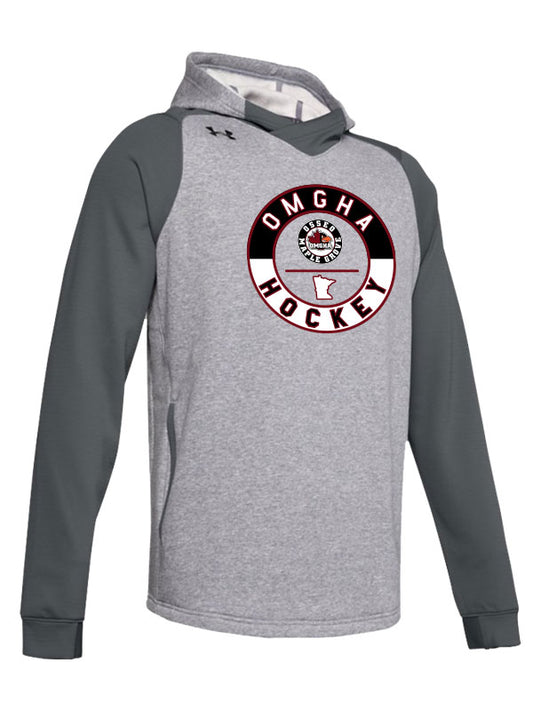OMGHA Grey Under Armour Dynasty Fleece Hood
