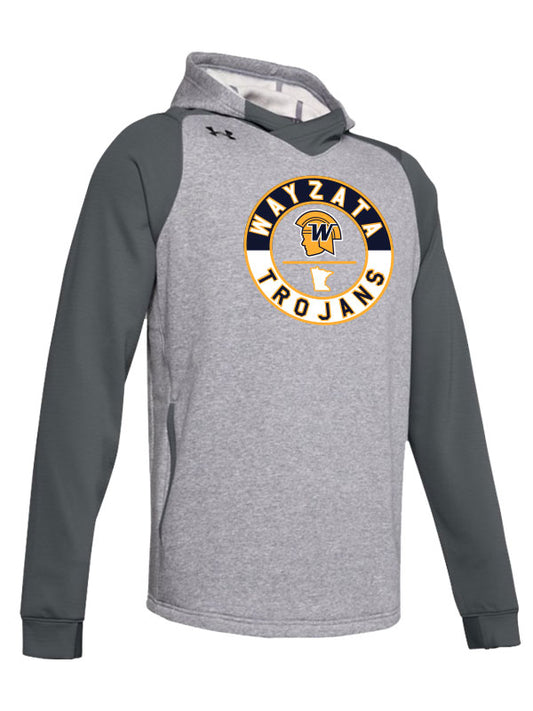 Wayzata Grey Under Armour Dynasty Fleece Hood