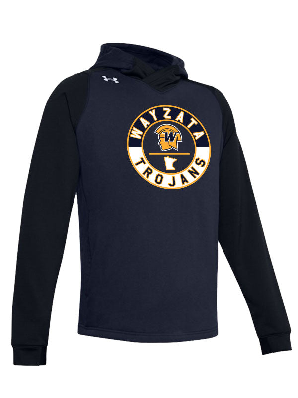 Wayzata Navy Under Armour Dynasty Fleece Hood