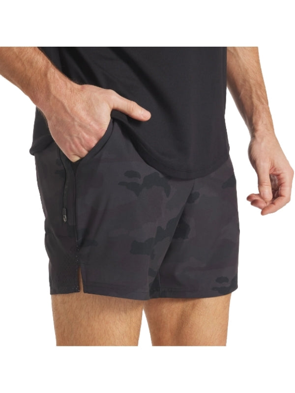 Black Camo UNRL 5.5 Inch Stride Short