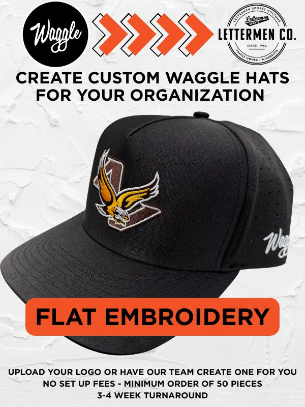 Grey Waggle Custom Snapback Hat