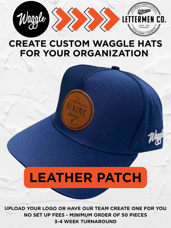 Grey Waggle Custom Snapback Hat