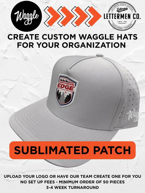 Grey Waggle Custom Snapback Hat