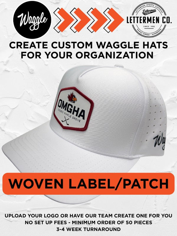 Navy Waggle Custom Snapback Hat