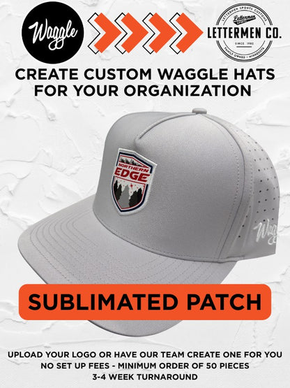 Navy Waggle Custom Snapback Hat