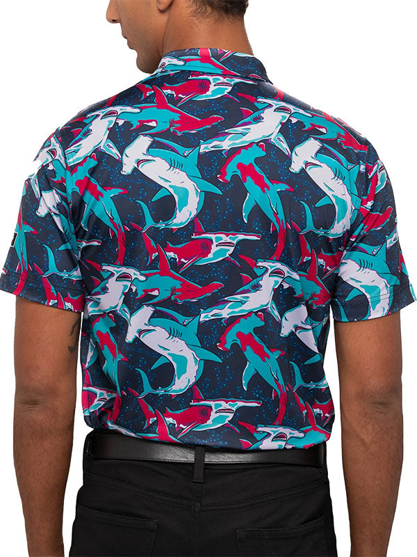 Hammered Waggle Performance Golf Polo