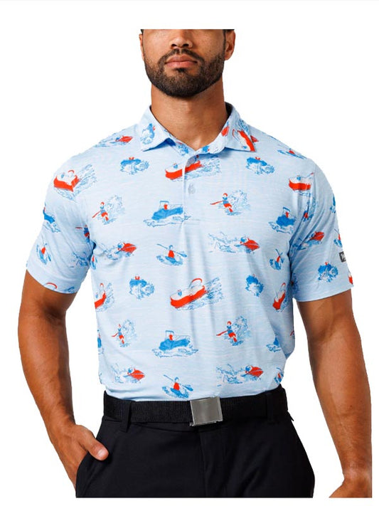 Lake Life Waggle Performance Golf Polo