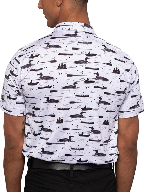 Loon Lake Waggle Performance Golf Polo