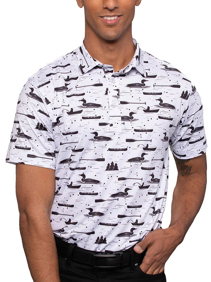 Loon Lake Waggle Performance Golf Polo