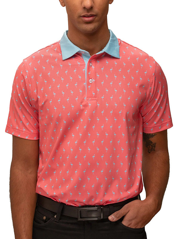 Many Mingos Waggle Performance Golf Polo