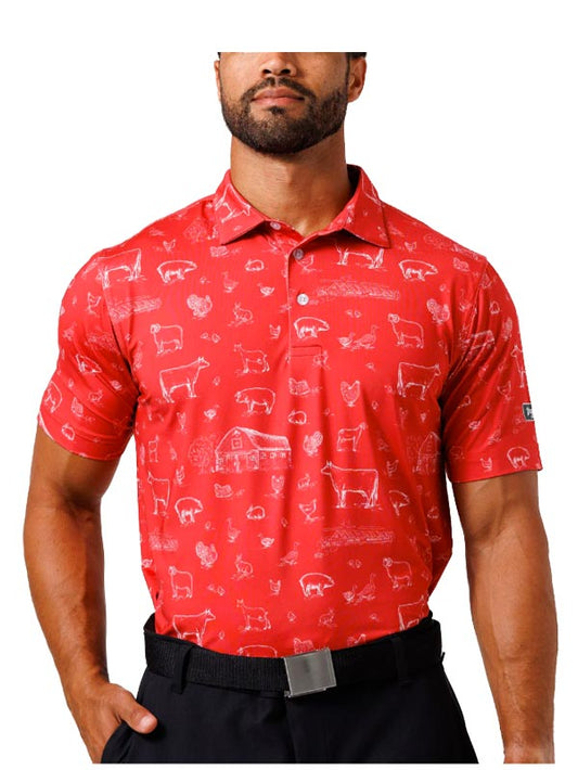 Old MacDonald Waggle Performance Golf Polo