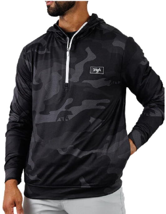 Black Bear Camo Waggle Hoodie Half Zip