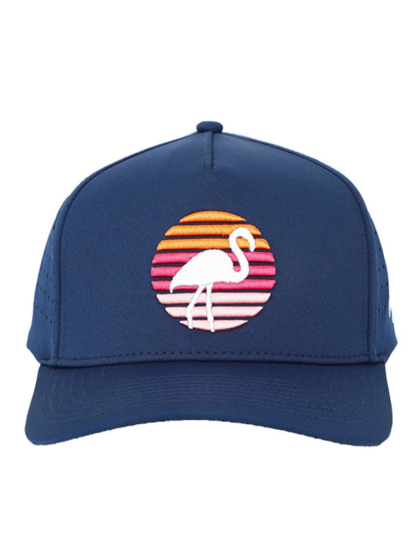 Flamingo Oasis Waggle Snapback Hat