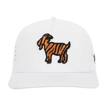 GOAT White Waggle Snapback Hat