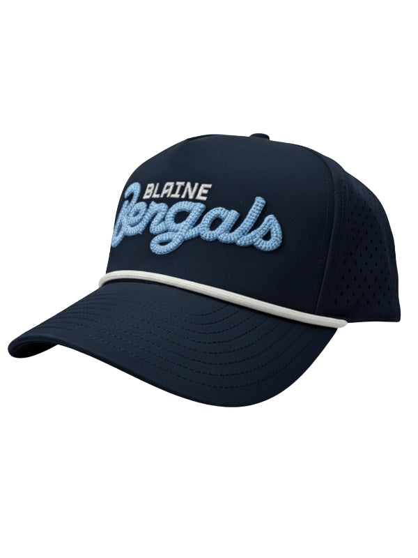 Blaine - Navy Yak Breakaway Chain Stitch Hat