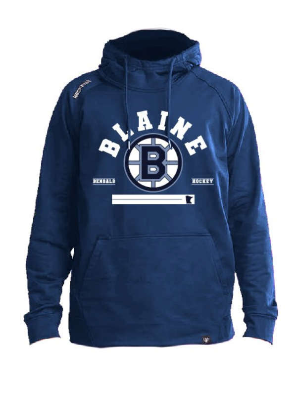 Blaine - Navy Hockeyak Playmaker Hooded Sweatshirt