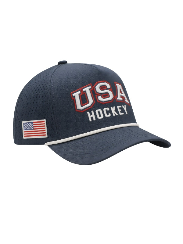 Navy/White HockeYak USA Breakaway Trucker Cap